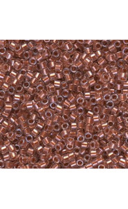 Miyuki delica Beads 11/0 - Copper pearl lined pink mist DB-1704